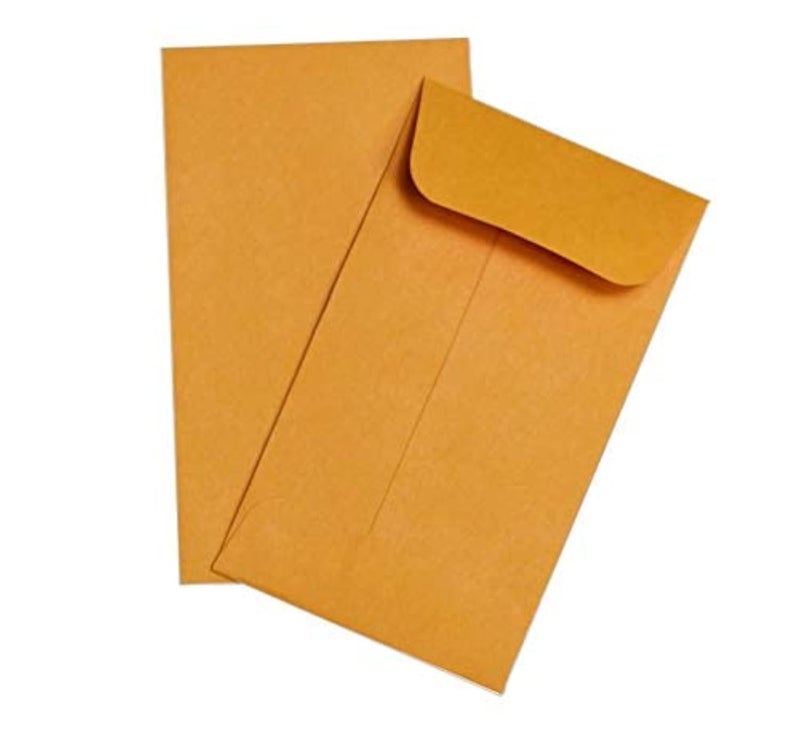 GUARDIAN 500 Guardian #3 Paper Coin Envelopes - Blank Small Envelopes for Coins, Receipts, Stamps, Small Parts Storage, & More â€“ 2-1/2â€ x 4-1/4â€ Cash Envelopes â€“ Gummed Flap Gift Card Holder Envelopes - Image 1